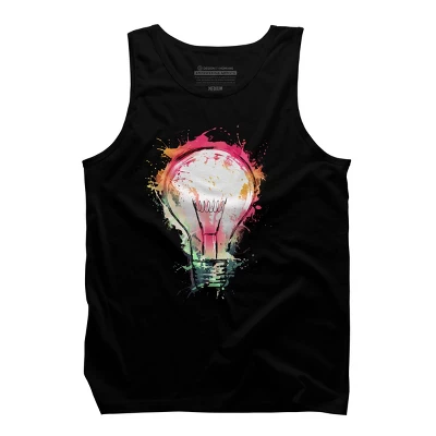 Men's Design By Humans Colorful Splash Ideas By Alnavasord Tank Top 2 Men's Design By Humans Colorful Splash Ideas By Alnavasord Tank Top - Image 2