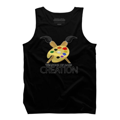 Men's Design By Humans Weapons Of Mass Creation By Adamzworld Tank Top 2 Men's Design By Humans Weapons Of Mass Creation By Adamzworld Tank Top - Image 2
