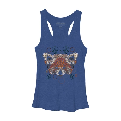 Women's Design By Humans Red Panda Face By LetterQ Racerback Tank Top 6 Women's Design By Humans Red Panda Face By LetterQ Racerback Tank Top - Image 6