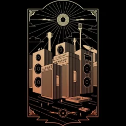 Junior's Design By Humans Sound City By Gammaray85 T-Shirt