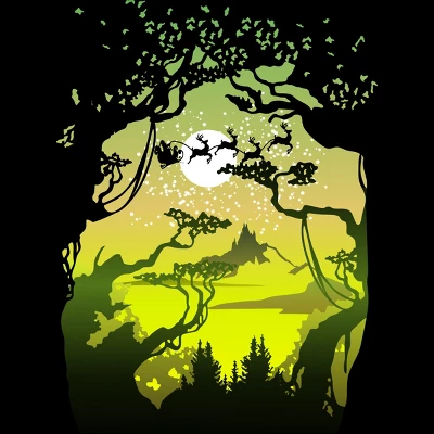 Men's Design By Humans Christmas Eve By Pilipsjanuarius Tank Top 1 Men's Design By Humans Christmas Eve By Pilipsjanuarius Tank Top