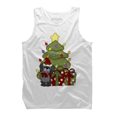 Men's Design By Humans Christmas Doggie By Realdealclipart Tank Top 6 Men's Design By Humans Christmas Doggie By Realdealclipart Tank Top - Image 6