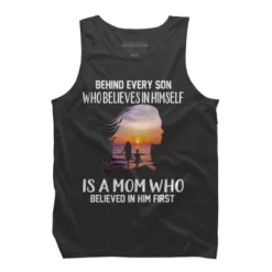 Men's Design By Humans Mother Behind Every Son Who Believes In Himself Is A Mom By Corndesign Tank Top -Design By Humans GUEST 050a24be 32a2 4e14 9a40 c3e05cfb6fde