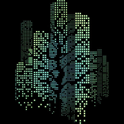 Men's Design By Humans City Lights And Tree By Alnavasord Tank Top 1 Men's Design By Humans City Lights And Tree By Alnavasord Tank Top