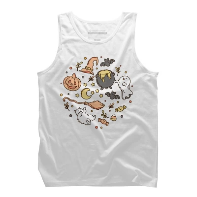 Men's Design By Humans Halloween By Kimprut Tank Top 2 Men's Design By Humans Halloween By Kimprut Tank Top - Image 2