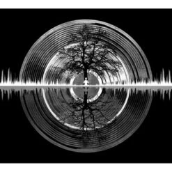 Women's Design By Humans Nature Sounds Night Oak Tree By Maryedenoa Racerback Tank Top