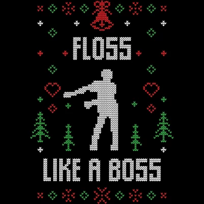 Women's Design By Humans Floss Like A Boss Ugly Christmas Sweater By Shirtpublic Racerback Tank Top 1 Women's Design By Humans Floss Like A Boss Ugly Christmas Sweater By Shirtpublic Racerback Tank Top