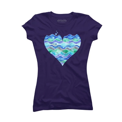 Junior's Design By Humans A Sea Of Love (white) By Timone T-Shirt 8 Junior's Design By Humans A Sea Of Love (white) By Timone T-Shirt - Image 8