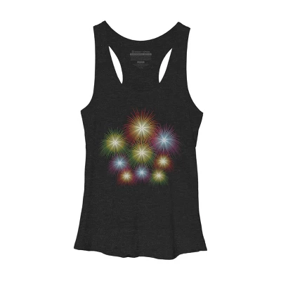 Women's Design By Humans July 4th Fireworks Display By Racerback Tank Top 2 Women's Design By Humans July 4th Fireworks Display By Racerback Tank Top - Image 2