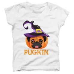 Girl's Design By Humans Pugkin Pumpin Halloween By Trantanphat95 T-Shirt 7 Girl's Design By Humans Pugkin Pumpin Halloween By Trantanphat95 T-Shirt -Design By Humans GUEST 0c4c8807 fe61 475f 9ff2 e6e556a270ca
