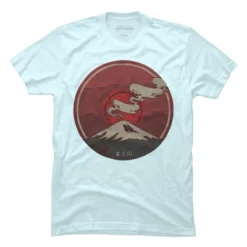 Men's Design By Humans Fuji By Againstbound T-Shirt -Design By Humans GUEST 0ca7e356 9d02 4572 801a b02ee7fb4afa