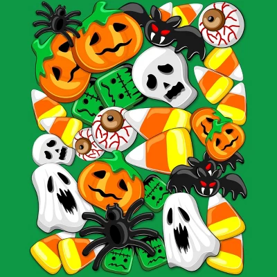 Boy's Design By Humans Halloween Spooky Candies Party By BluedarkArt T-Shirt 1 Boy's Design By Humans Halloween Spooky Candies Party By BluedarkArt T-Shirt