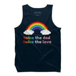 Design By Humans Rainbow Twice The Dad & Love By Tank Top 12 Design By Humans Rainbow Twice The Dad & Love By Tank Top -Design By Humans GUEST 0e115484 334a 449a a6c0 8450965b0067