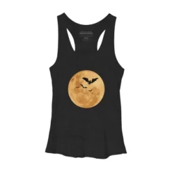 Women's Design By Humans Halloween - Moon By MonkeyStore Racerback Tank Top -Design By Humans GUEST 0e3a05d6 b9bf 44ec 943d 92c46a41b677