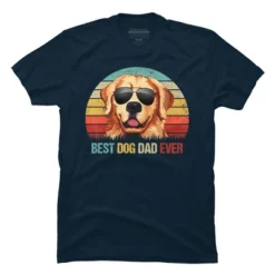 Men's Design By Humans Best Dog Dad Ever Golden Retriever By LuckyCharm99 T-Shirt -Design By Humans GUEST 0ecdfab3 1098 409c bc4c 0fc3529f1712