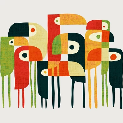 Junior's Design By Humans Bird Family By Radiomode T-Shirt 1 Junior's Design By Humans Bird Family By Radiomode T-Shirt