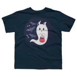 Boy's Design By Humans Halloween Ghost Cat By ArtStyleAlice T-Shirt 11 Boy's Design By Humans Halloween Ghost Cat By ArtStyleAlice T-Shirt -Design By Humans GUEST 10829e60 6966 4478 a203 1a25d34944d7