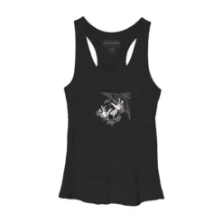 Women's Design By Humans Halloween Theme T-shirt.Spider Web By Bambino Racerback Tank Top -Design By Humans GUEST 10d6e272 0488 4760 8390 1c989e1c6bbd
