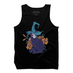 Men's Design By Humans Spooky Cat By Jess1586 Tank Top -Design By Humans GUEST 10d91749 f3c9 4823 848a 90499ec06f20