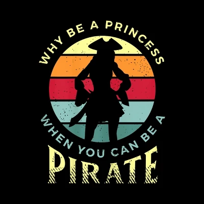 Junior's Design By Humans Funny Pirate Freebooter Buccaneer By MINHMINH T-Shirt 1 Junior's Design By Humans Funny Pirate Freebooter Buccaneer By MINHMINH T-Shirt