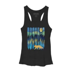 Women's Design By Humans Fox Forest Night By Maryedenoa Racerback Tank Top -Design By Humans GUEST 130cae9f 1417 419c 90ef 5afad28a5824