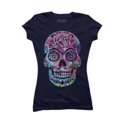 Junior's Design By Humans Halloween Sugar Skull By Honeytree T-Shirt 10 Junior's Design By Humans Halloween Sugar Skull By Honeytree T-Shirt -Design By Humans GUEST 132455dd b899 408c 8ea0 5dfc4c1e04d3