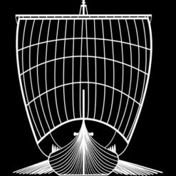 Women's Design By Humans Viking Longship By Gegogneto Racerback Tank Top