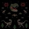 Men's Design By Humans Ugly Dino Christmas Sweater By AnotheHero Tank Top