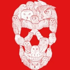 Boy's Design By Humans Sketchy Owl Skull By Dinny T-Shirt