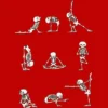 Boy's Design By Humans Skeleton Yoga By Huebucket T-Shirt