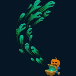 Boy's Design By Humans It's Time For Halloween By SINDAR T-Shirt