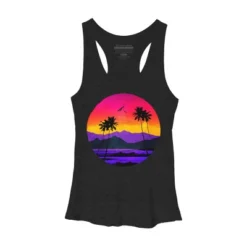 Women's Design By Humans The Color Of Paradise By Clingcling Racerback Tank Top -Design By Humans GUEST 164f8b20 c655 4b79 82aa aa5a589caeb7