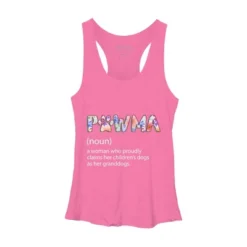 Women's Design By Humans Grandmother Loves Grandogs Pawma By Littlesenh1 Racerback Tank Top -Design By Humans GUEST 187ca17a b677 467b 8418 1a5373891f36