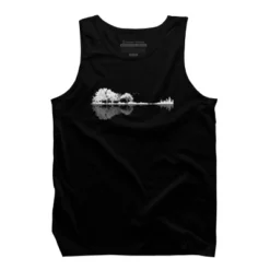 Men's Design By Humans Nature Guitar By Maryedenoa Tank Top -Design By Humans GUEST 19645369 f1f4 4297 9fa9 d8b6fc62655c