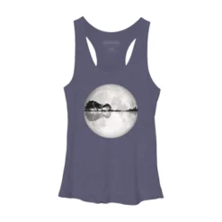 Women's Design By Humans Moonlight Nature Guitar II By Maryedenoa Racerback Tank Top -Design By Humans GUEST 19982bae 0a8e 4511 9385 1ec2cfacf679
