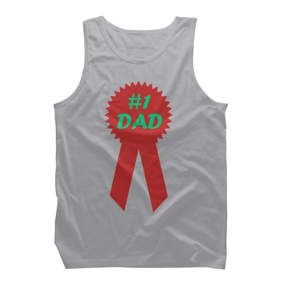 Men's Design By Humans #1 DAD Ribbon By Tank Top 7 Men's Design By Humans #1 DAD Ribbon By Tank Top - Image 7