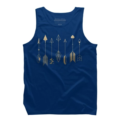 Men's Design By Humans Be Brave Little Arrow (gold) By Staceyroman Tank Top 8 Men's Design By Humans Be Brave Little Arrow (gold) By Staceyroman Tank Top - Image 8