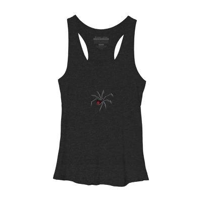 Women's Design By Humans Halloween Spider Tshirt By Bambino Racerback Tank Top 6 Women's Design By Humans Halloween Spider Tshirt By Bambino Racerback Tank Top - Image 6