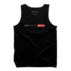 Men's Design By Humans Anti-Social Media By TWiP Tank Top -Design By Humans GUEST 1f2ed61c da63 4f2a 91b0 2d85d7fb8125
