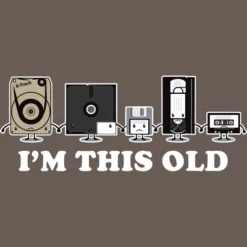 Women's Design By Humans I'm This Old By KaratePanda Racerback Tank Top