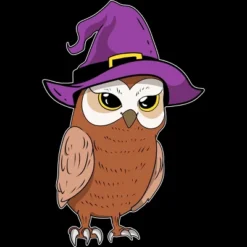 Men's Design By Humans Owl Witch Halloween T Shirt By Thebeardstudio Tank Top