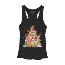 Women's Design By Humans Christmas Pajama Chihuahua Tree By MINHMINH Racerback Tank Top -Design By Humans GUEST 21daf133 47e5 4326 8916 909289819137