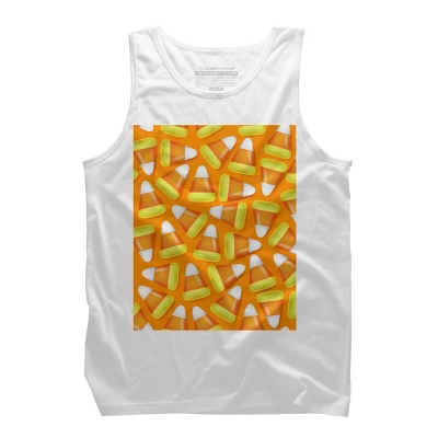 Men's Design By Humans Halloween Candy Corn By NewburyBoutique Tank Top 8 Men's Design By Humans Halloween Candy Corn By NewburyBoutique Tank Top - Image 8