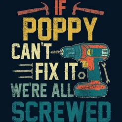 Men's Design By Humans If Poppy Can't Fix It We're All By Nathanhoang Tank Top