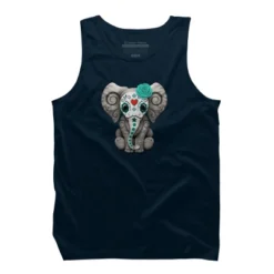 Men's Design By Humans Blue Day Of The Dead Sugar Skull Baby Elephant By Jeffbartels Tank Top 12 Men's Design By Humans Blue Day Of The Dead Sugar Skull Baby Elephant By Jeffbartels Tank Top -Design By Humans GUEST 2335bb28 082e 4c1c b54b 526ab0fae952