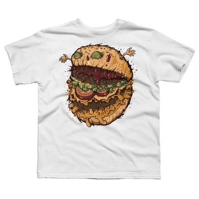Boy's Design By Humans Monster Burger By LetterQ T-Shirt 10 Boy's Design By Humans Monster Burger By LetterQ T-Shirt - Image 10