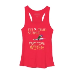 Women's Design By Humans Halloween Costume Full Time Nurse Part-Time Witch By TeeShirtMadness Racerback Tank Top 9 Women's Design By Humans Halloween Costume Full Time Nurse Part-Time Witch By TeeShirtMadness Racerback Tank Top -Design By Humans GUEST 23d59a74 db96 45f8 9f3d 4a54445b6799