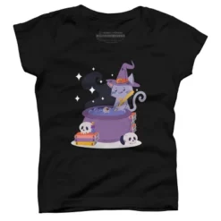 Girl's Design By Humans Halloween Kitty Cauldron By Machmigo T-Shirt 7 Girl's Design By Humans Halloween Kitty Cauldron By Machmigo T-Shirt -Design By Humans GUEST 2409dc7a bb32 43ae abe0 cb7ff888f66c