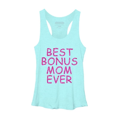 Women's Design By Humans Best Bonus Mom Ever Stepmom Love By MeowShop Racerback Tank Top 3 Women's Design By Humans Best Bonus Mom Ever Stepmom Love By MeowShop Racerback Tank Top - Image 3