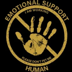 Junior's Design By Humans Service Animal By TenkenNoKaiten T-Shirt